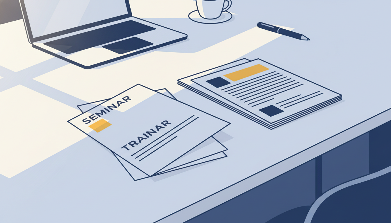 Broschüren für dein Seminarangebot: Wie Printmedien deine Schulung professionell machen