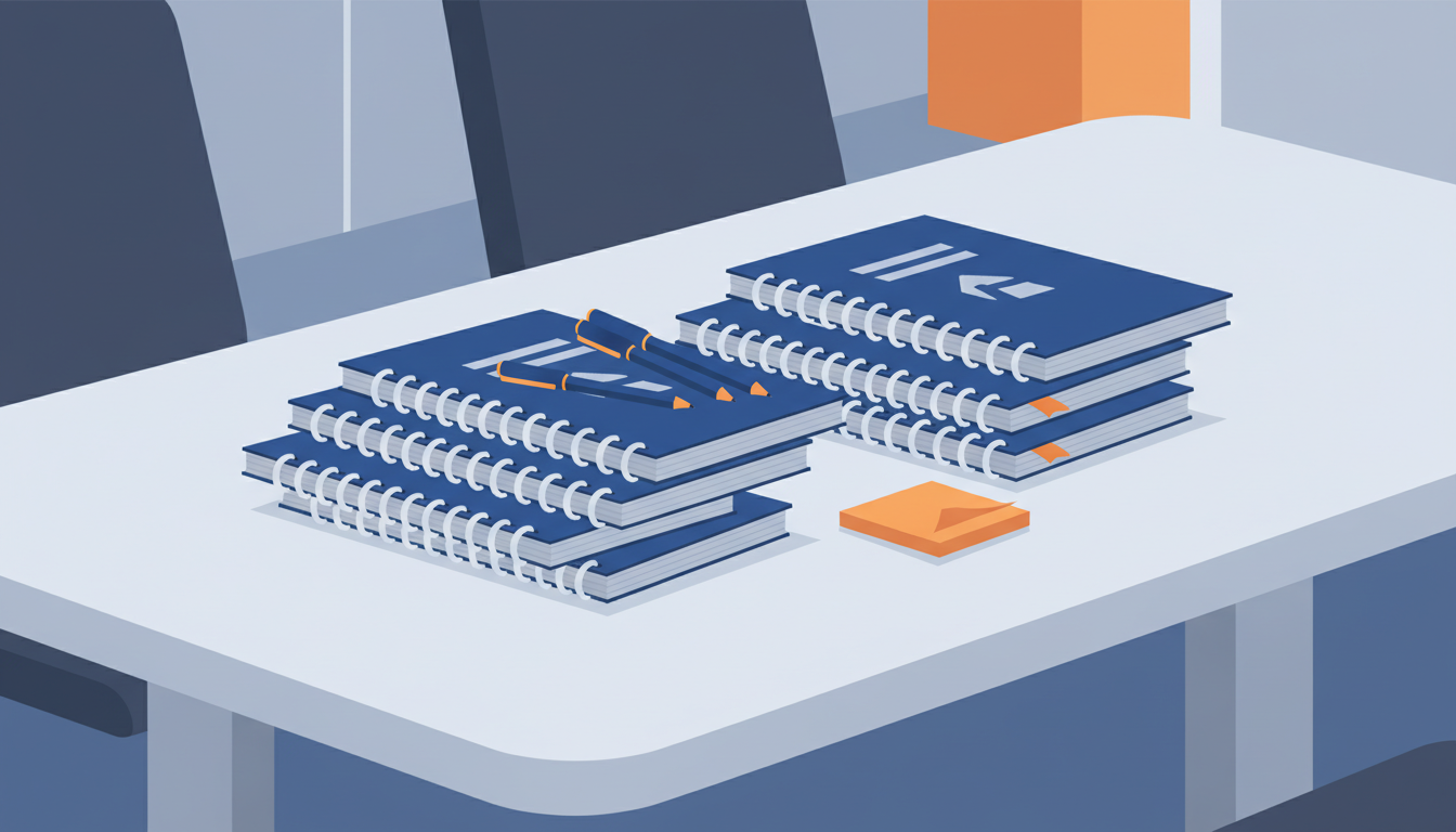 Seminarmaterialien drucken: Der komplette Leitfaden für professionelle Schulungsunterlagen